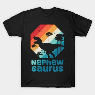 Nephewsaurus T Rex Dinosaur Family Matching Nephew Saurus T-Shirt
